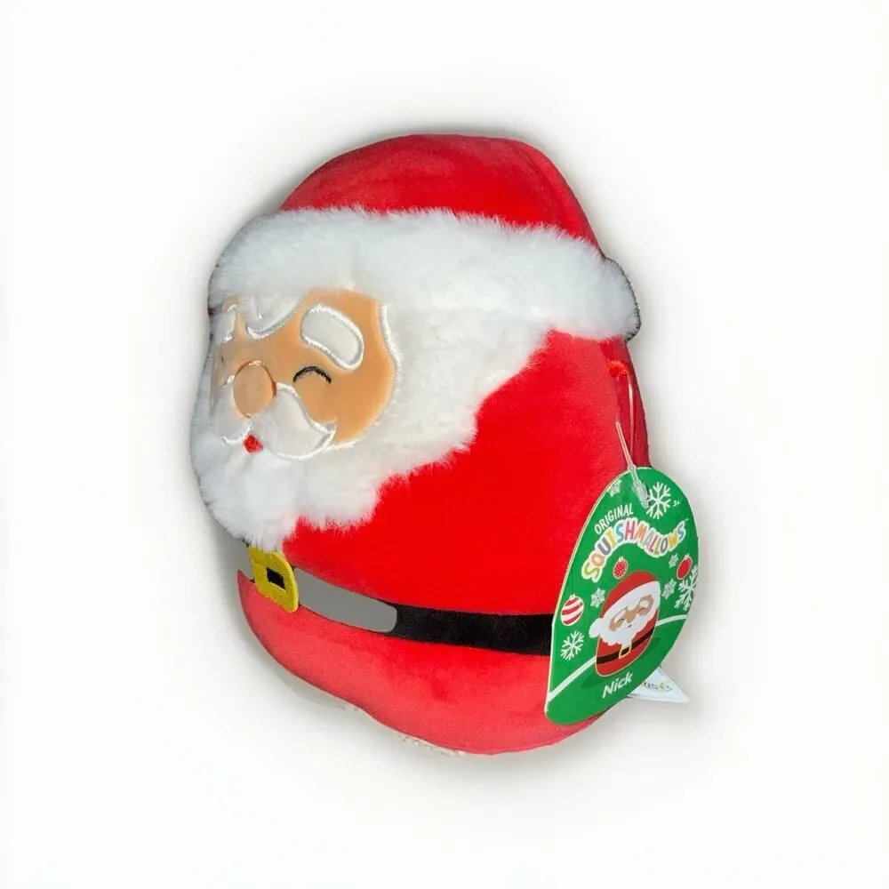 Christmas Holiday Squishmallow Plush NICK 8 inches 2023 KellyToy NWT Santa Claus